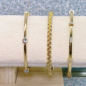 Lot Of 3 Bangle Bracelets ~~ Multiple Styles